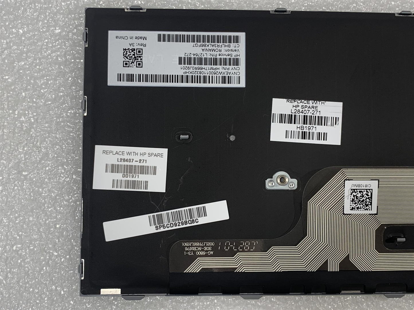 HP ZBook 15 G6 L28407-271 L12764-272 Romanian Romen Keyboard Romania NEW REV 3A