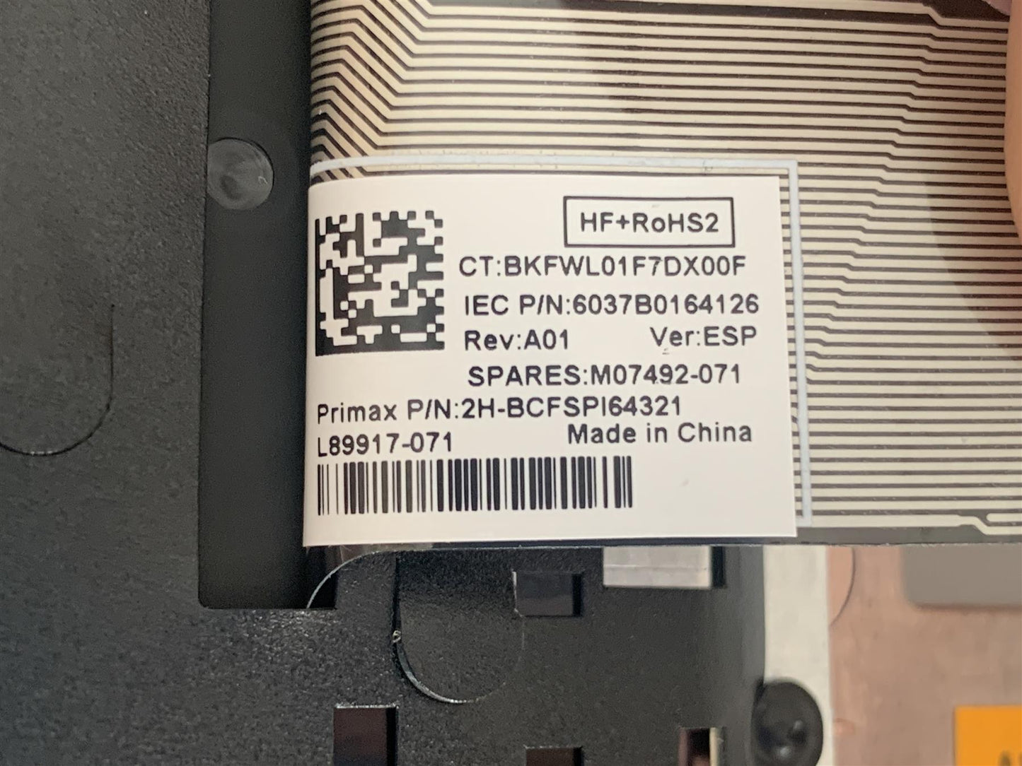 HP Zbook Firefly 15 G7 M07495-071 Spain Spanish Español Keyboard Palmrest NEW