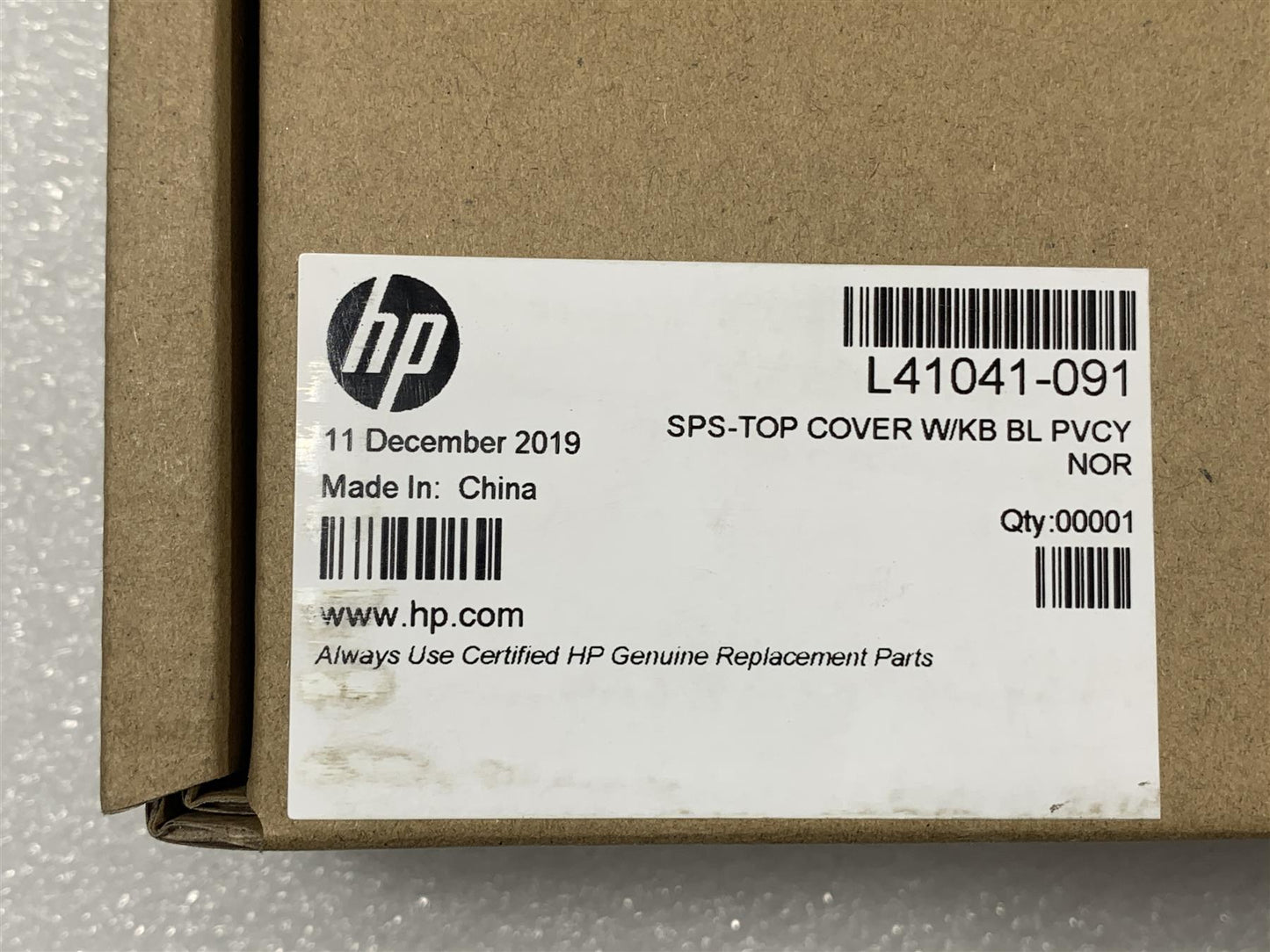 HP EliteBook x360 1040 G5 L41041-091 Norwegian Keyboard Norway Norse Palmrest