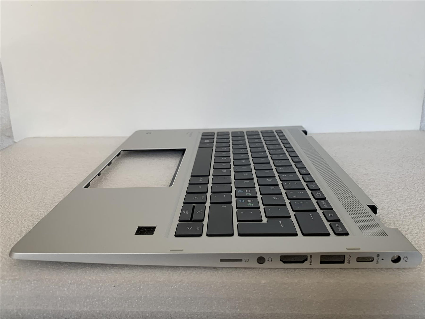 HP ProBook x360 435 G7 M03447-DH1 Danish Finnish Norwegian Keyboard Palmrest NEW