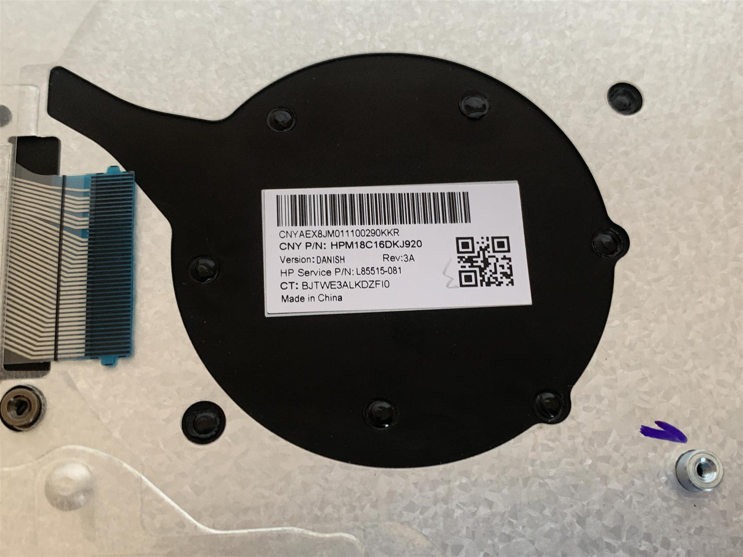 HP ProBook 440 445 G7 L65224-081 Danish Danca Keyboard Denmark Palmrest NEW