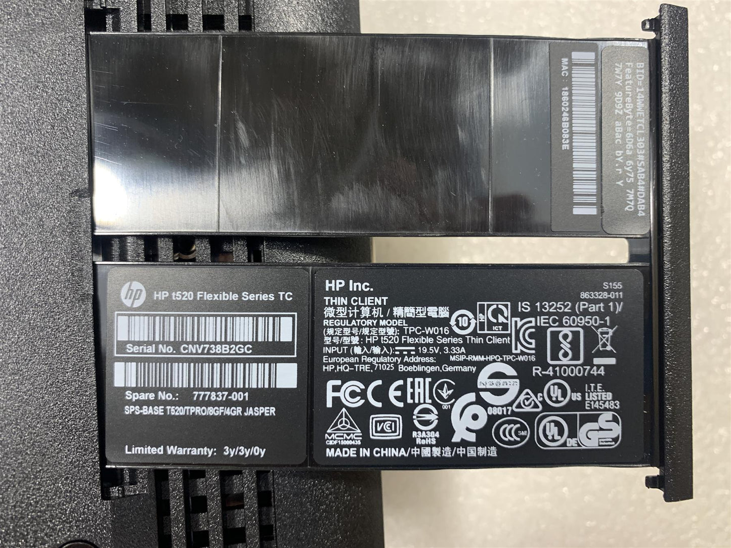 HP T520 Flexible Series Thin Client 777837-001 863328-011 8GF 4GR TPC-W016 NEW