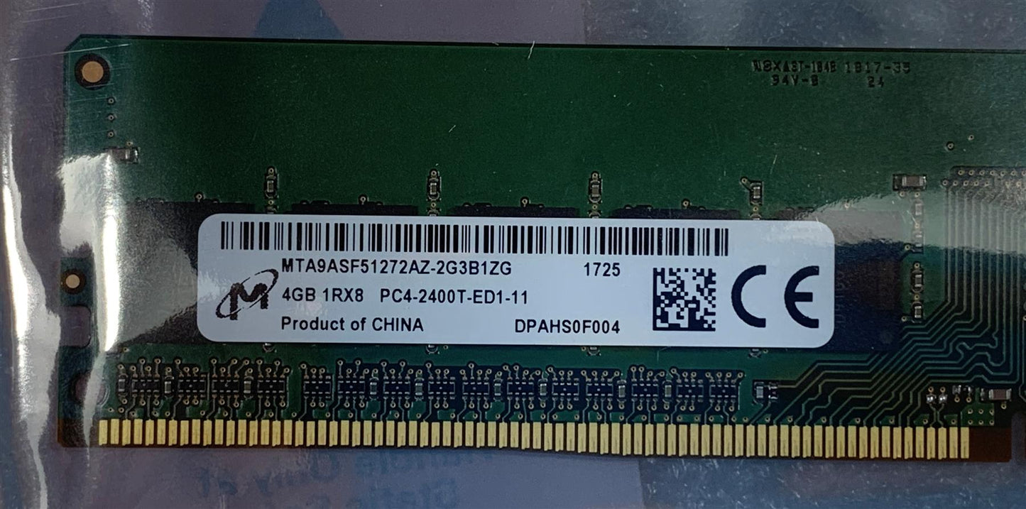HP 934796-001 Micron MTA9ASF51272AZ-2G3B1ZG Ram 4GB 2400T MHz DDR4 Memory NEW