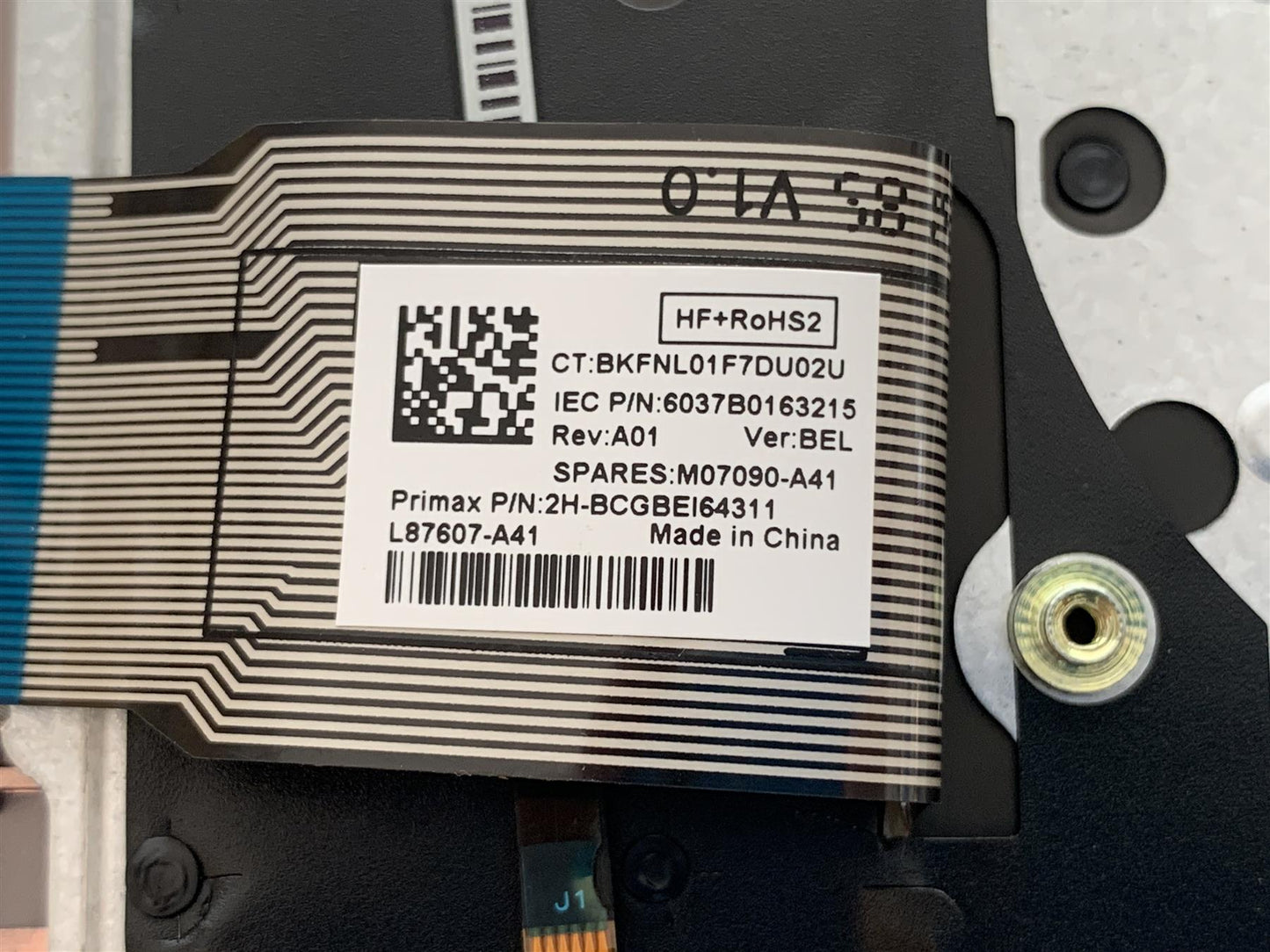 HP ZBook Firefly 14 G7 M07131-A41 Belgian Keyboard Layout Belgium Palmrest NEW