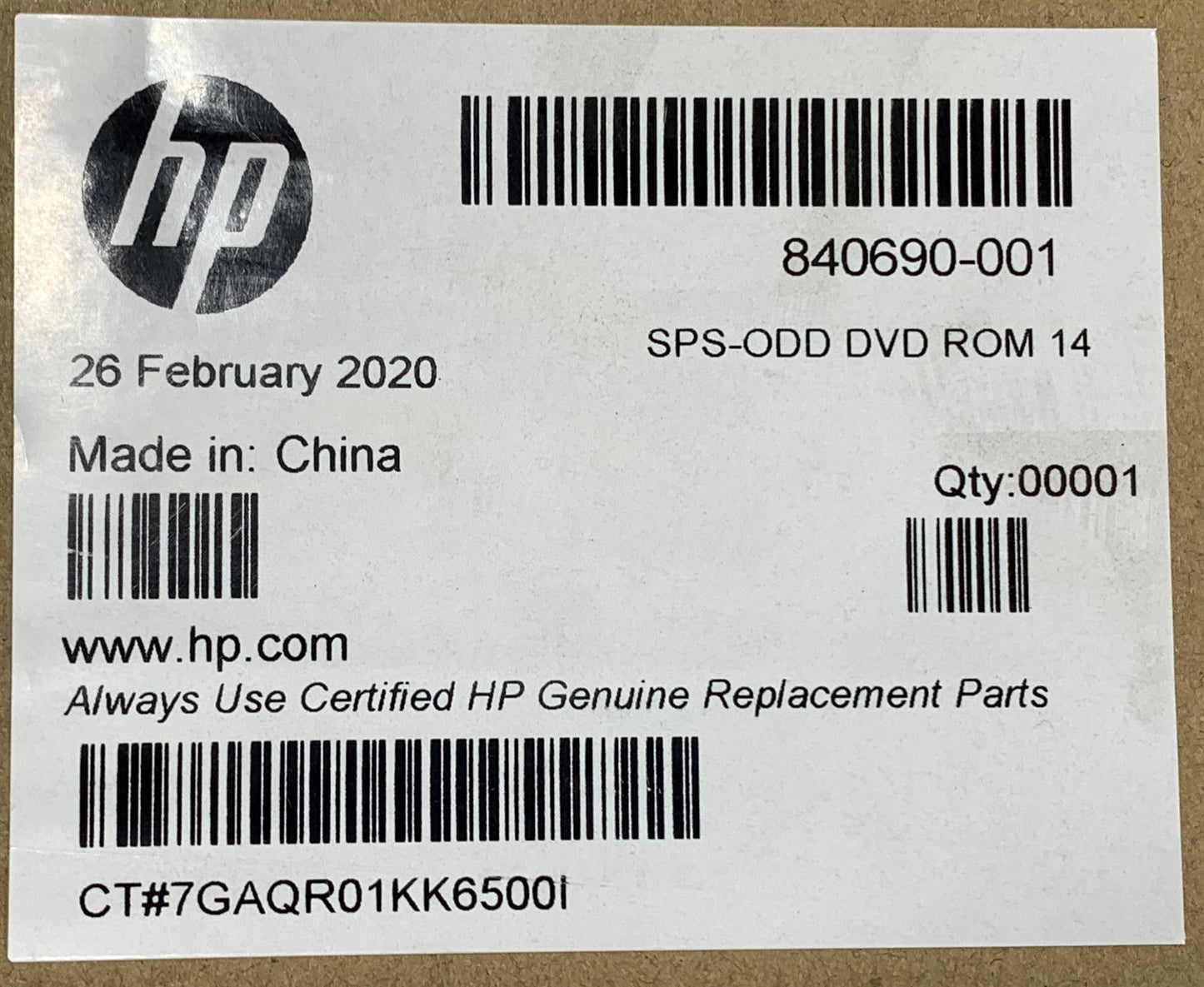 HP 640 G2 840690-001 DVD CD drive Player Rom DUD1N DVD-ROM READER ONLY NEW