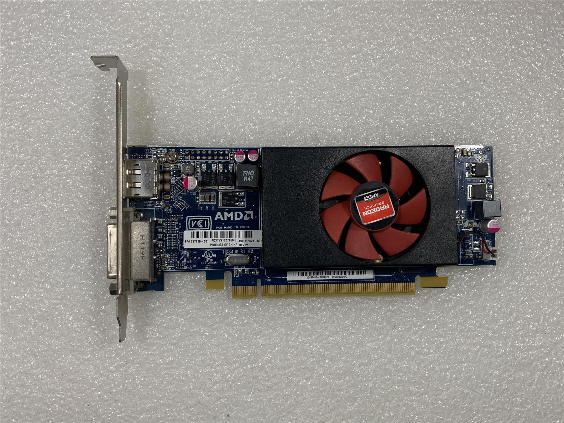 HP 716521-001 717219-001 AMD Radeon HD 8490 PCIe x16 1GB GPU Graphics
