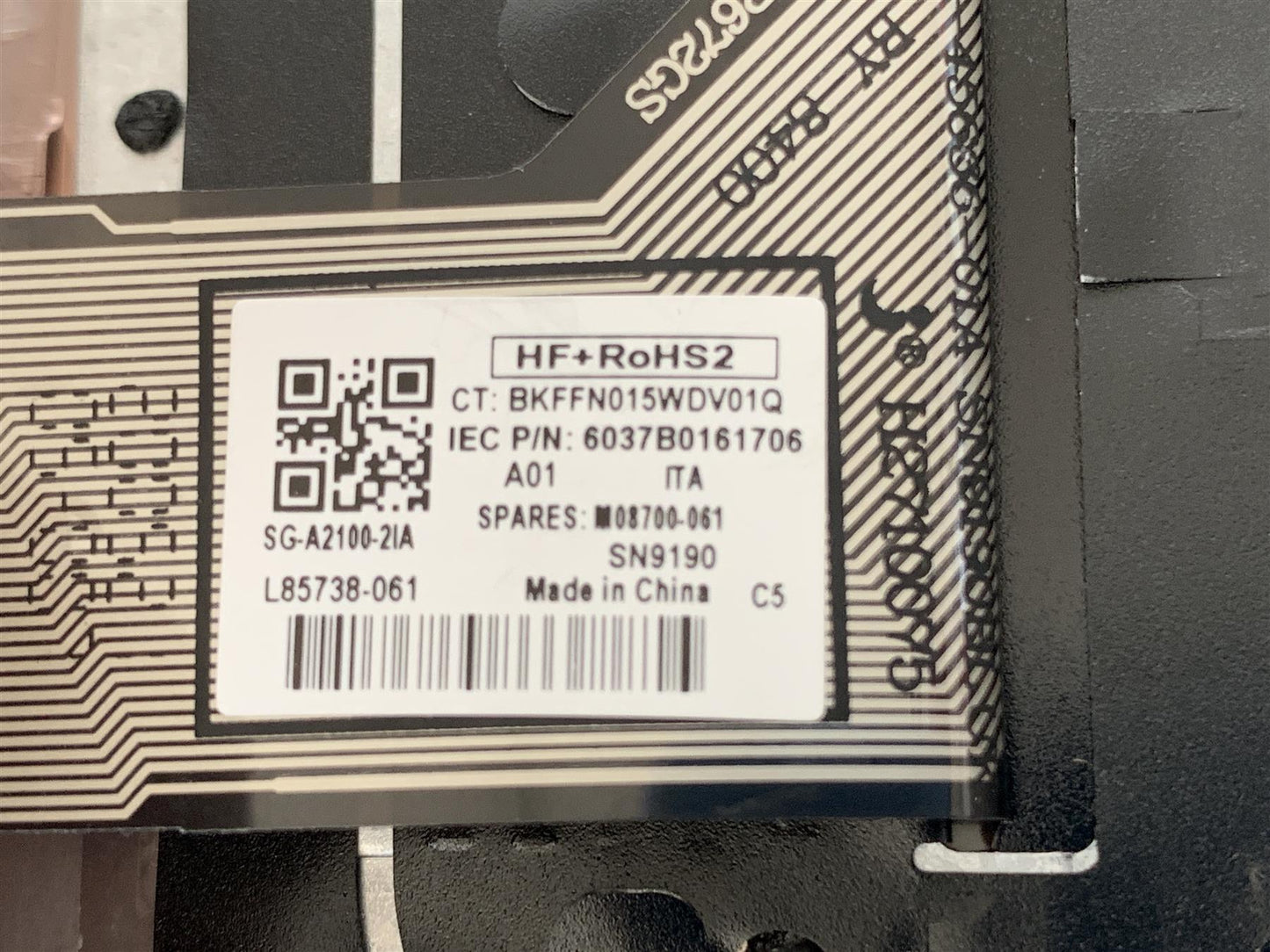 HP EliteBook x360 830 G7 M03903-061 Italian Eyetie Keyboard Italy Palmrest NEW