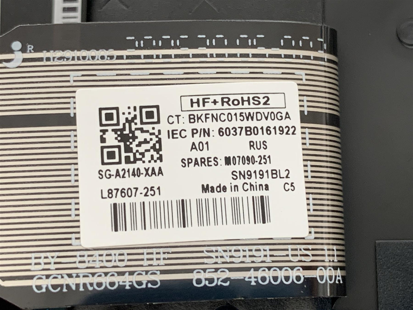 HP ZBook Firefly 14 G7 M14635-251 Russia Palmrest Keyboard Russian Rus DSC NEW