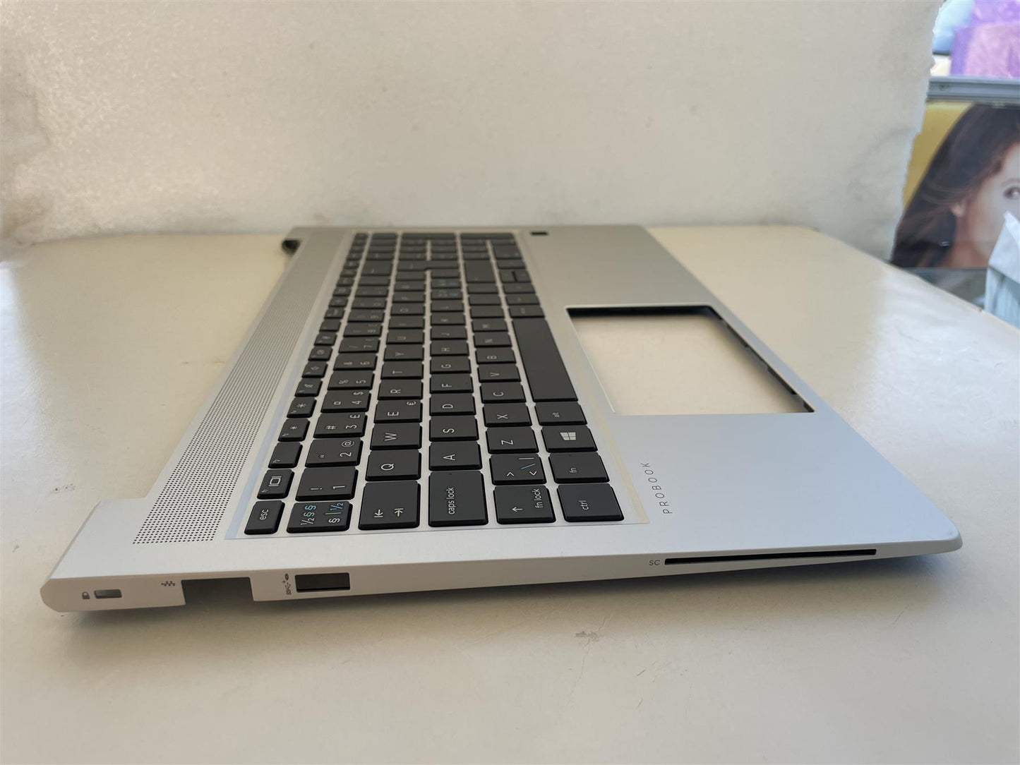 For HP Probook 650 G8 M49547-DH1 Palmrest Top Cover Keyboard Nordic NEW