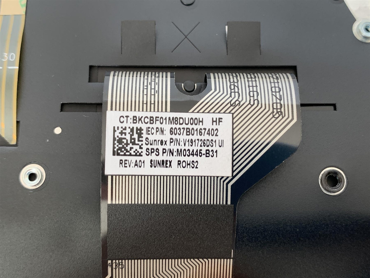 HP ProBook x360 435 G7 M03445-B31 US International Keyboard Layout Palmrest NEW