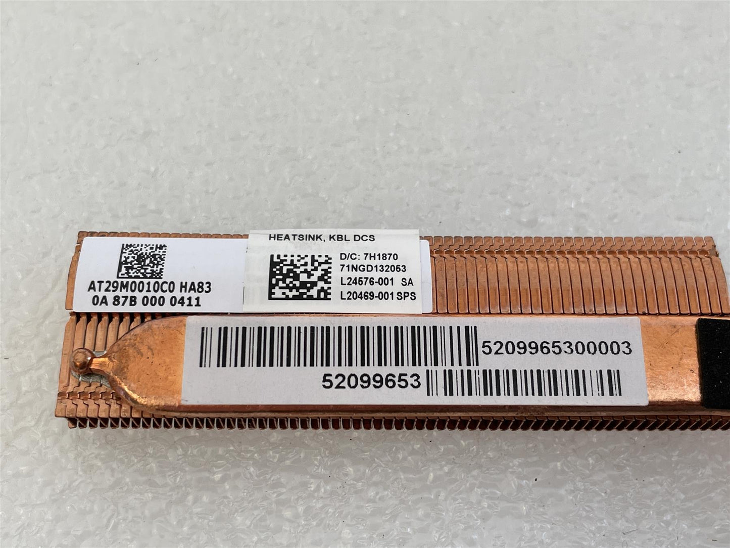 HP 250 G7 L20469-001 Heatsink DSC CPU Processor Heatsink Cooler Cooling Copper