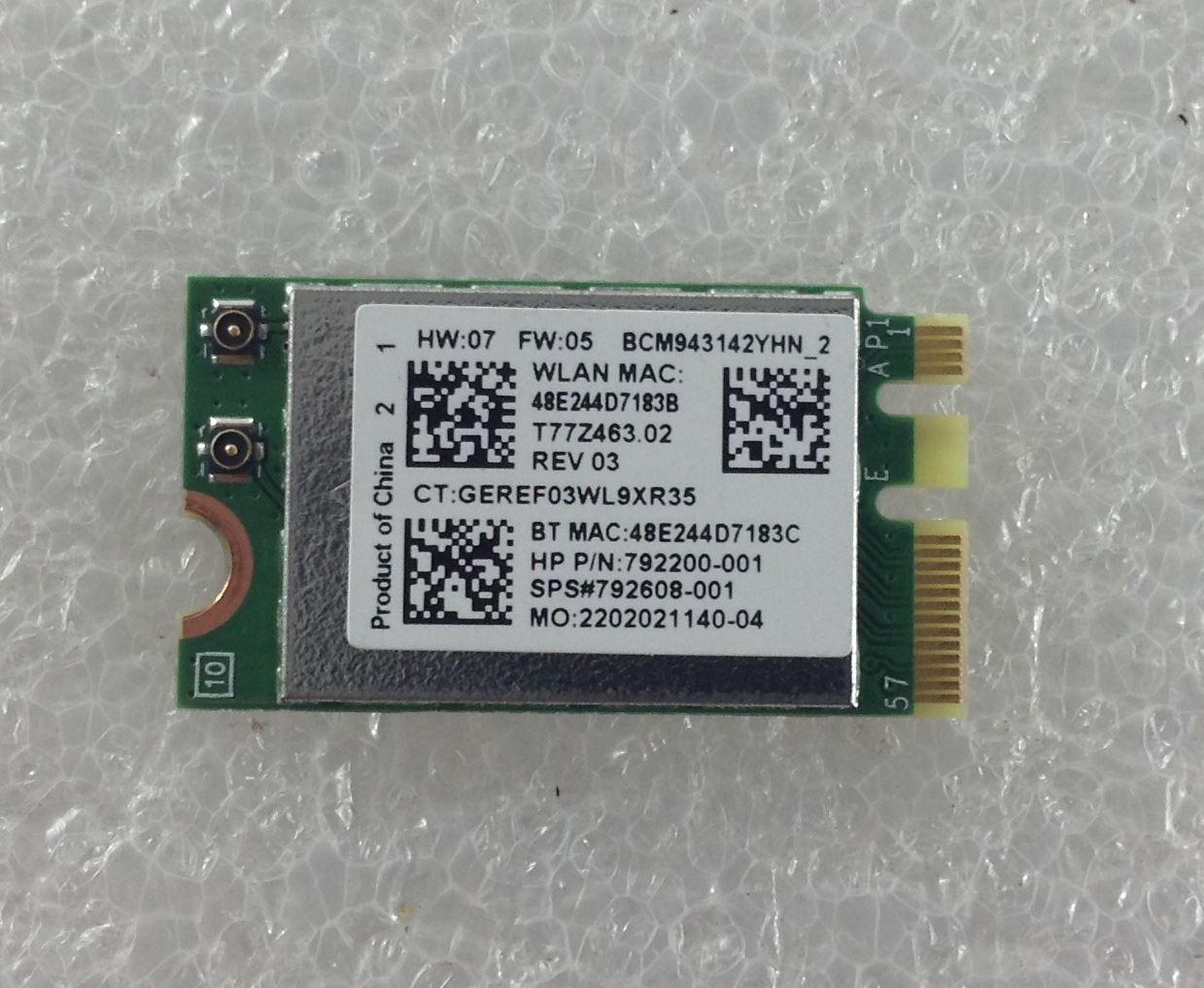 HP 255 G4 N0Z75EA ABU Wifi Wi-Fi WLAN Wireless Card Mini PCI-E BCM943142YHN NEW