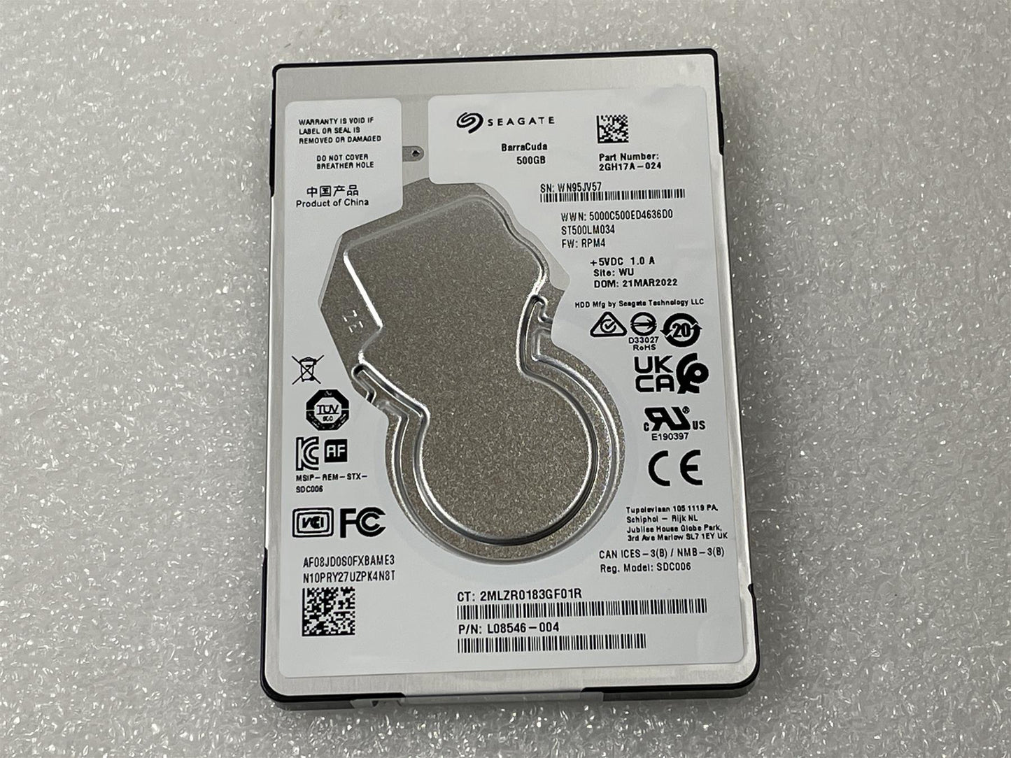 For HP L85396-001 Seagate ST500LM034 500GB 500 GB 2.5 SATA HDD Hard Disk Drive