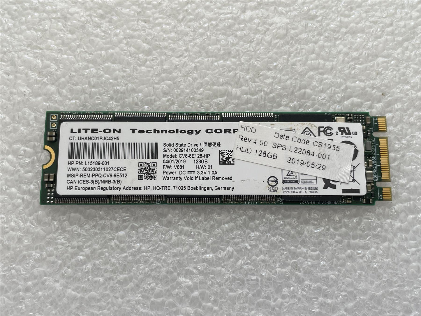 For Hp 914923-001 Lite-ON SSD L15189-001 128GB M.2 CV8-8E128 Solid State Drive