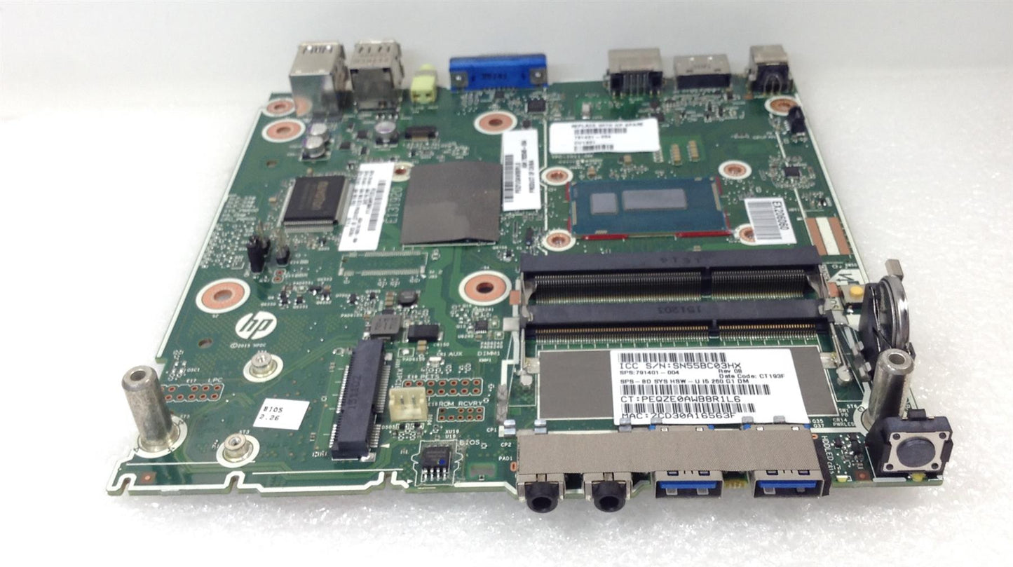 HP 260 G1 Desktop Mini PC 791401-004  Intel Dual Core Motherboard NEW