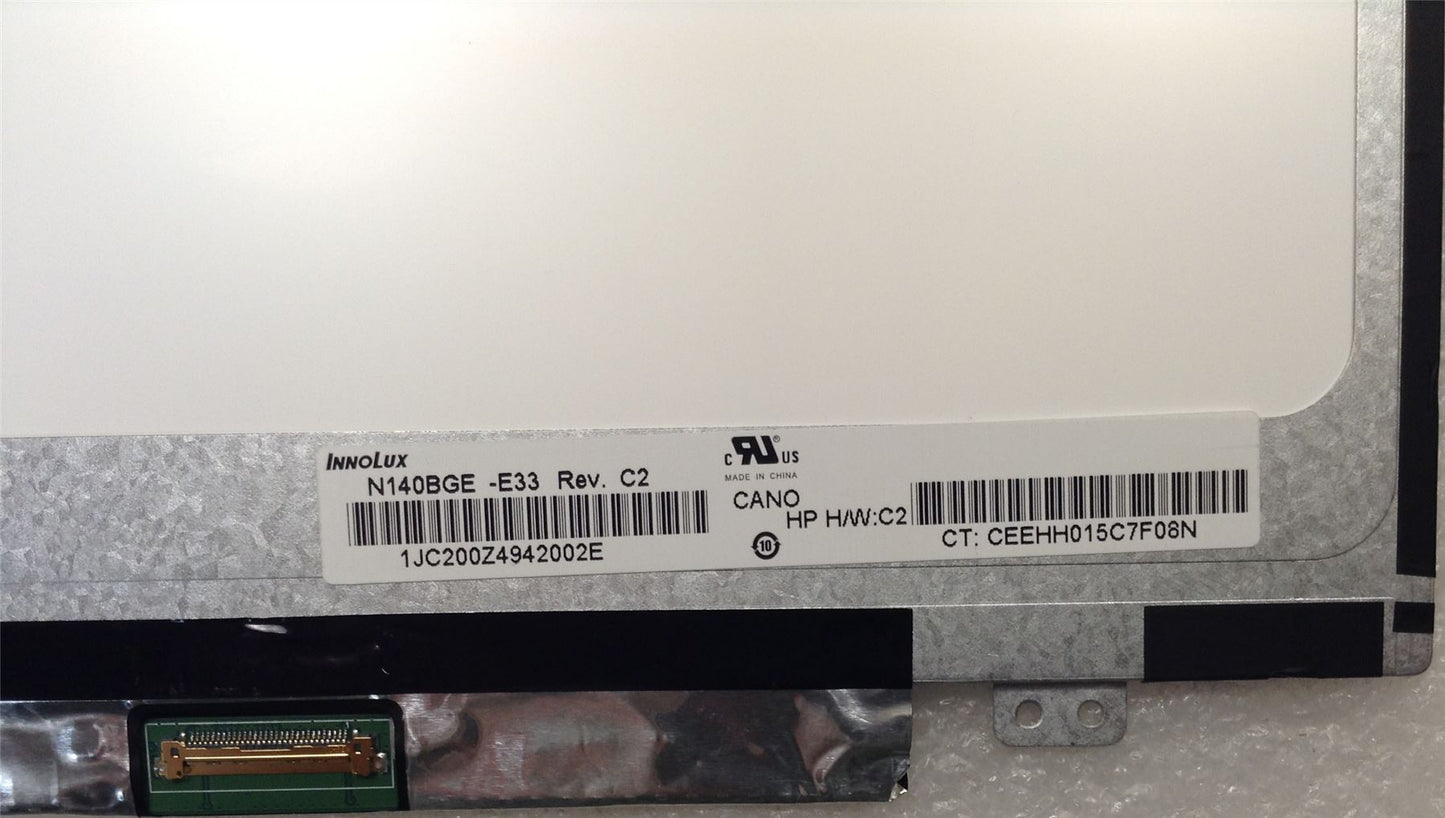 HP CHROMEBOOK 14 G3 788509-001 N140BGE-E33 14 inch 30 pins Screen Display Genuine NEW