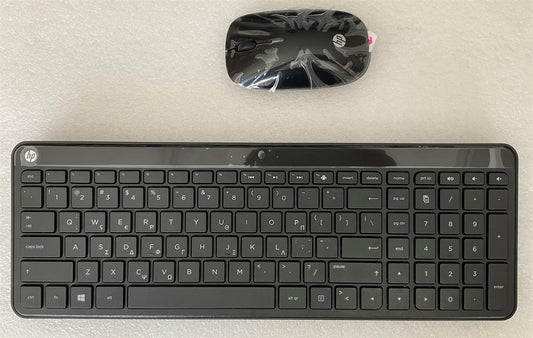 HP Yellowstone Vesuvius 801523-151 801523-152 Greek USB Wireless Keyboard Mouse
