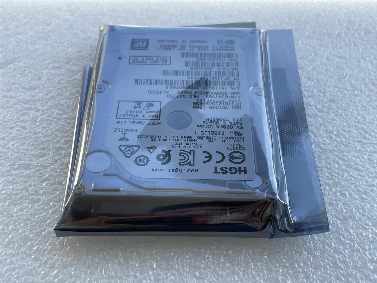 For HP 916845-001 HGST 7K1000-1000 1TB 7200RPM 2.5 inch SATA HDD Hard Disk Drive