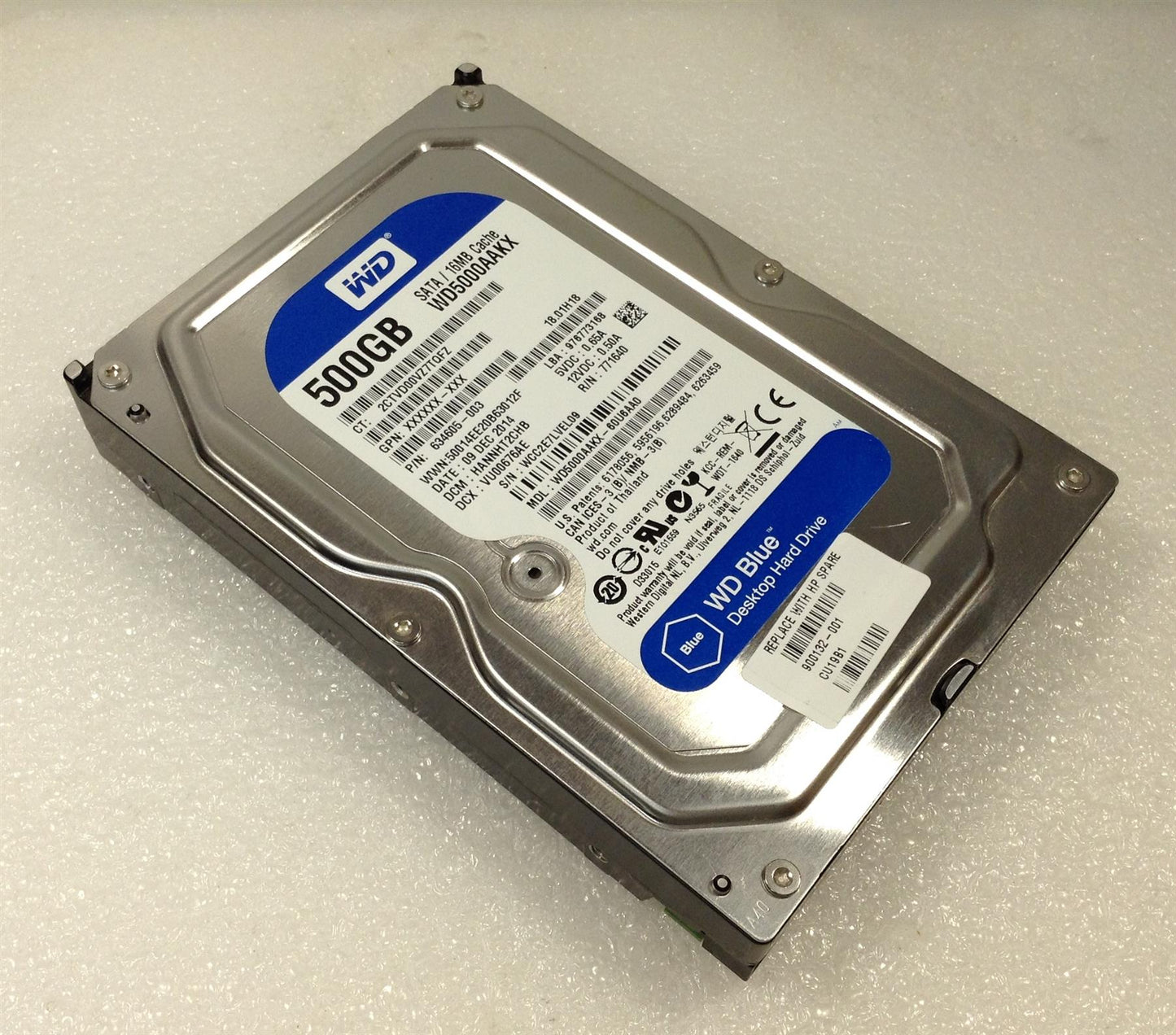 HP HDD 900132-001 500GB HDD WD Hard Disk Drive XL500A  Genuine New