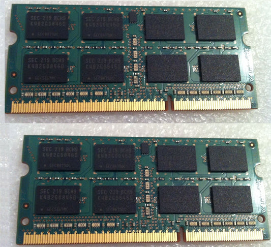 HP G62 B30SA G62-B30SA Compaq CQ62 RAM Memory DDR3 PC3 8 GB 2X4GBSticks= 8GB Used