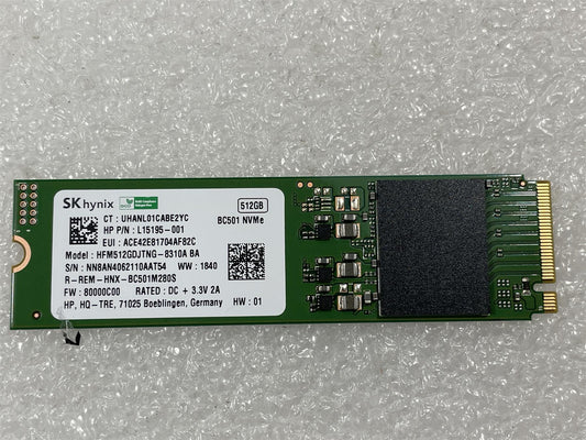 HP L16874-001 SK Hynix BC501 Solid State Drive SSD 512GB M.2 NVMe HFM512GDJTNG