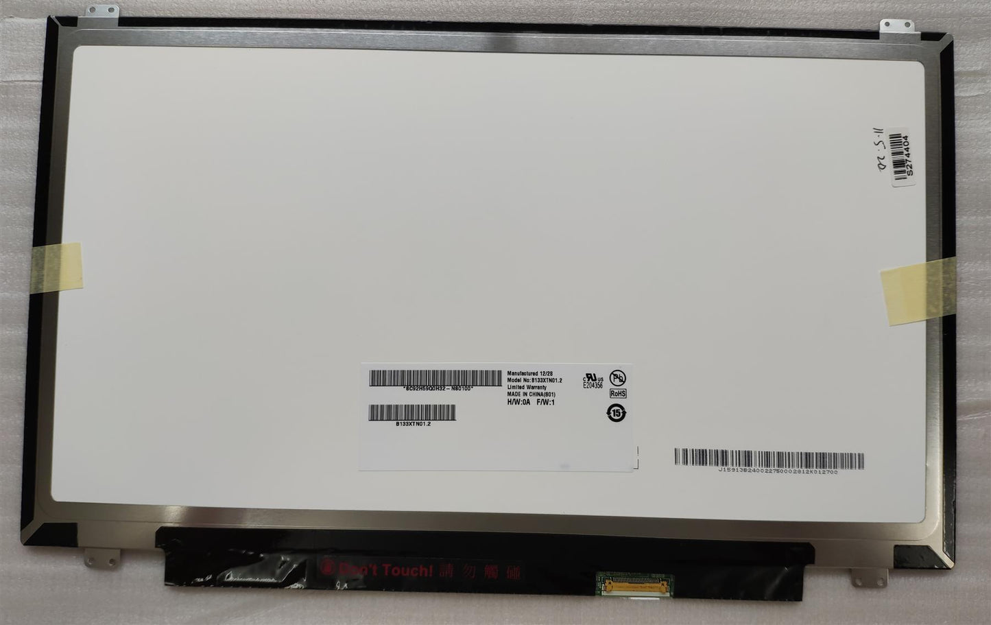 LAPTOP SCREEN SLIM 13.3 inch B133XTN01.2 B133XTN01 .2 LED HD 30 PIN eDP 1366 x 768 NEW