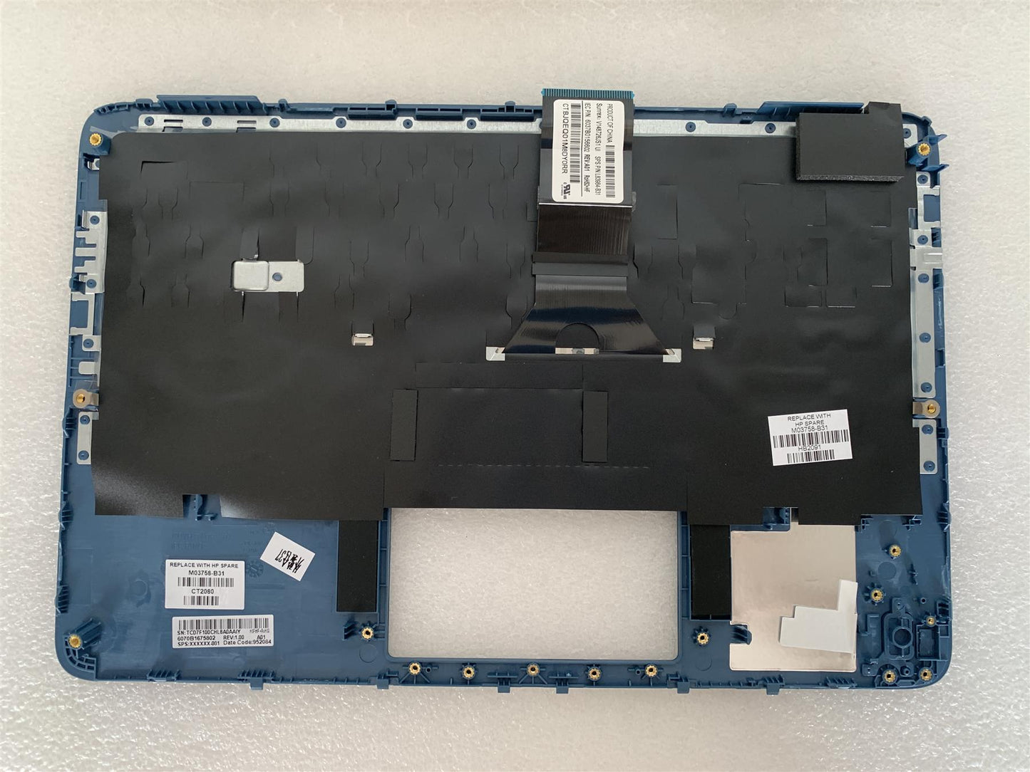 HP ProBook x360 11 G6 EE M03758-B31 int. English International also named dutch US Generic Keyboard Palmrest