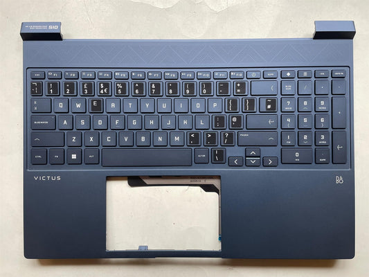 HP VICTUS 15-FA 15-FB N17941-031 N13299-031 Keyboard Palmrest UK English Sticker