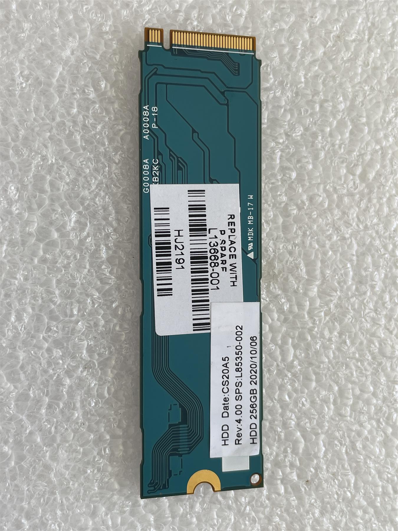 For Hp L13668-001 KIOXIA KXG60ZNV256G XG6 M.2 NVMe 256GB SSD Solid State Drive