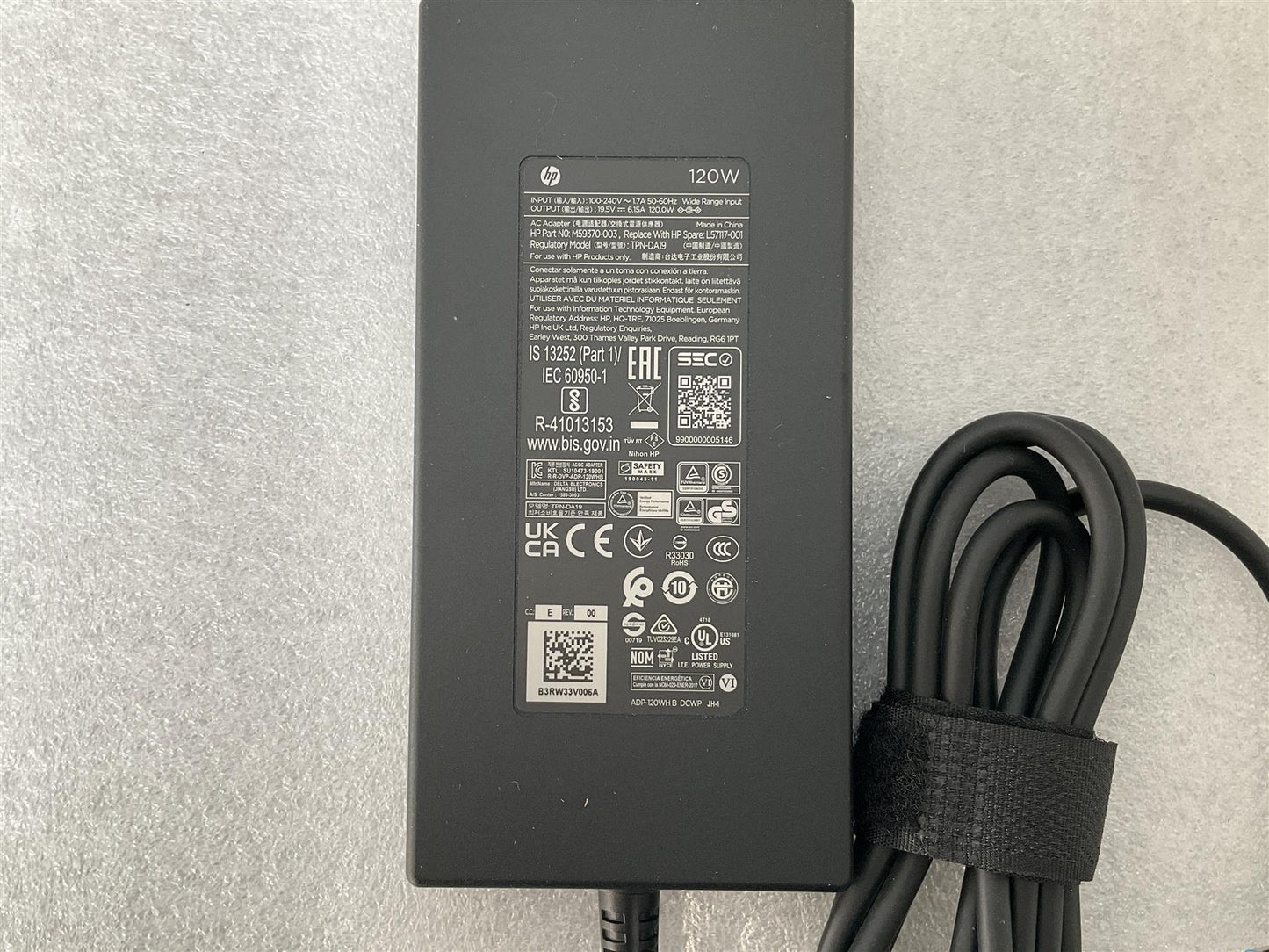 for HP M59370-003 L57117-001 TPN-DA19 120W Power Charger Adapter Genuine NEW
