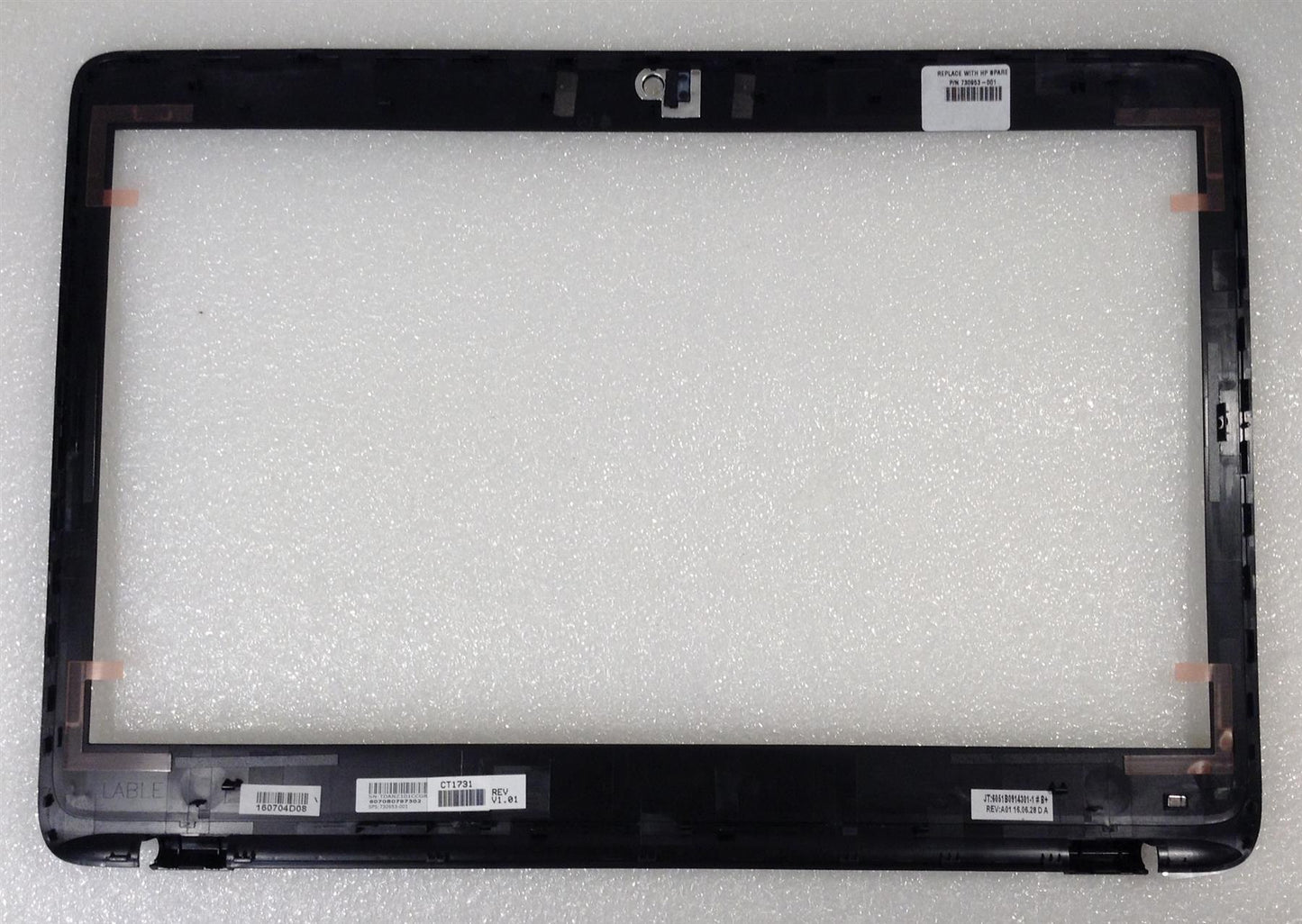 HP ZBook 14 G2 730953-001 Bezel Frame Surround Plastic Top Cover Genuine NEW