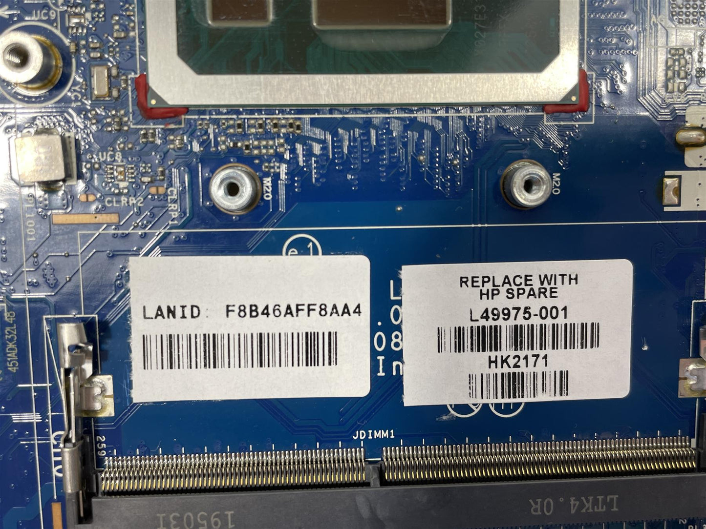 For HP 250 G7 L49975-001 601 Motherboard UMA Intel Core i5-8265U Processor NEW