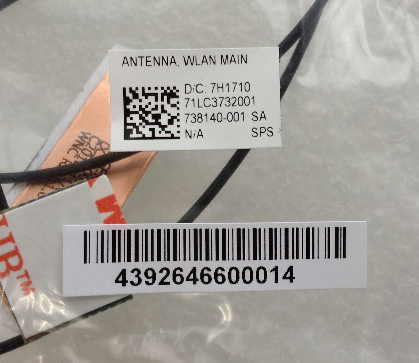 HP Zbook 15 G1 G2 Wireless Wi-fi Wifi Aerial Antenna WLAN Right Left 738140-001 738140-001 for case of 734296-001 -