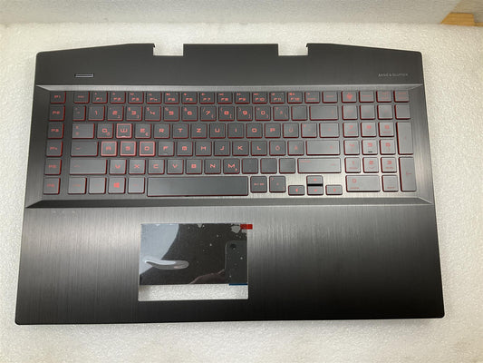 For HP Omen 17-CB 17T-CB L61638-041 L57379-041 German GR Palmrest Keyboard NEW