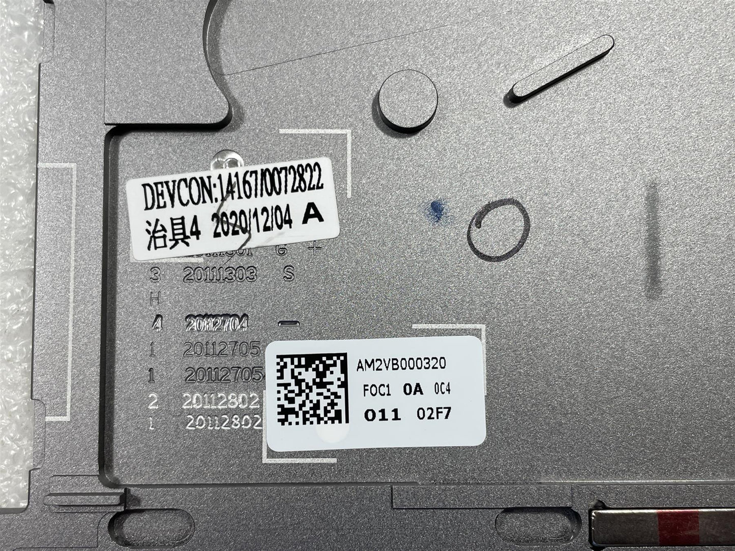 For HP ZBook Studio G7 M14609-B31 US int. English International also named dutch Palmrest Keyboard Top Cover