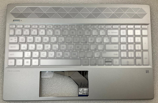 HP Pavilion 15-CS L40621-031 L35339-031 Keyboard Palmrest UK English + Stickers