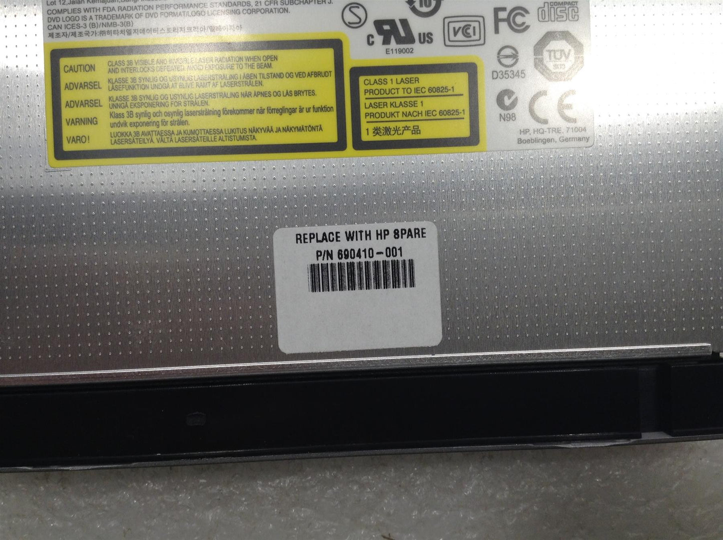 HP ELITEBOOK 8570P 690410-001 Z620 Workstation DVD Optic Optical drive GT80N NEW