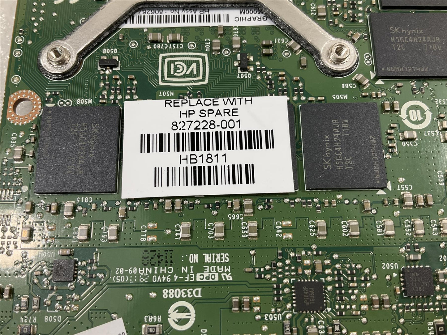 HP ZBook 17 G3 827228-001 NVIDIA Quadro M5000M N16E-Q5 8GB GDDR5 Graphics GPU