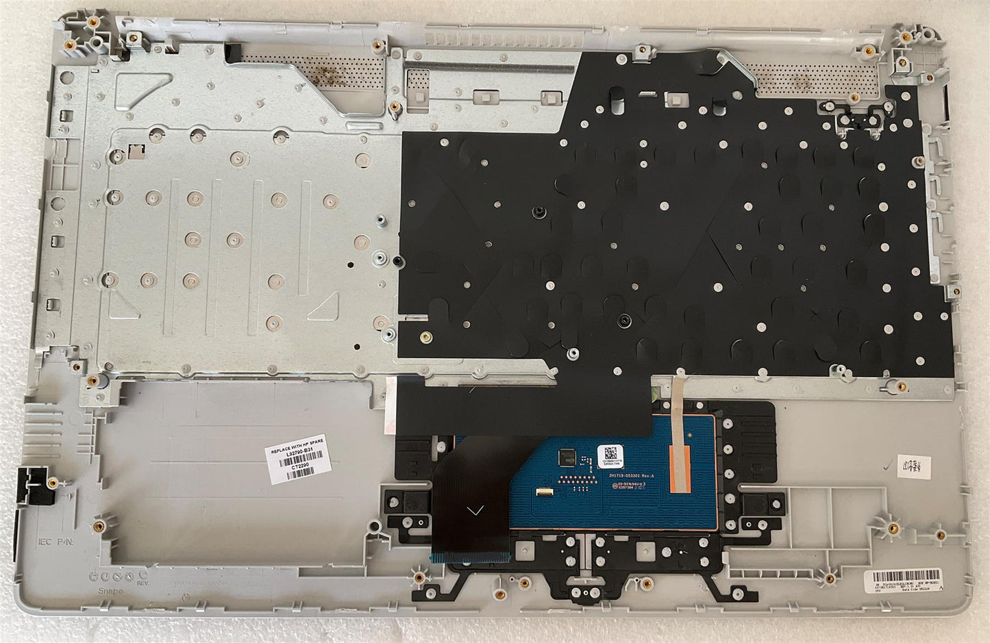 HP 17 LAPTOP 17-BY M01206-B31 L92790-B31 US int. English International also named dutch Keyboard Palmrest NEW