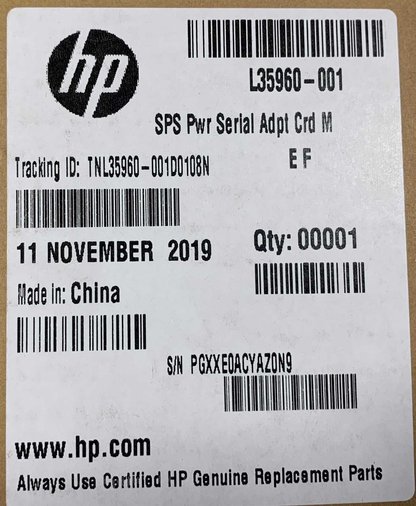 HP Engage Flex Pro-C Retail System L35960-001 Powered Serial Port Adapter NEW