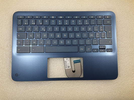 for HP Chromebook x360 11 G3 EE L92216-A41 Belgium Belgian Keyboard Palmrest NEW