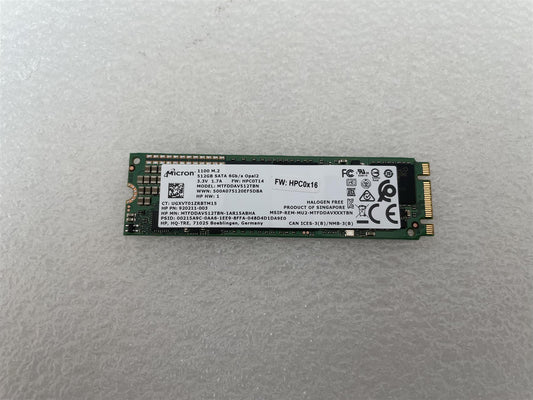 For HP 923011-002 Micron 1100 M.2 SATA 512GB MTFDDAV512TBN SSD Solid State Drive NEW