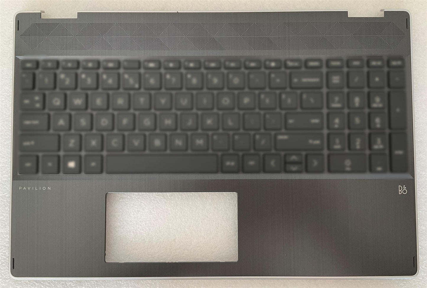 HP Pavilion 15-DQ L53077-031 L51363-031 L50616-031 UK English Keyboard Palmrest with Stickers Upper Top case casing cover NEW