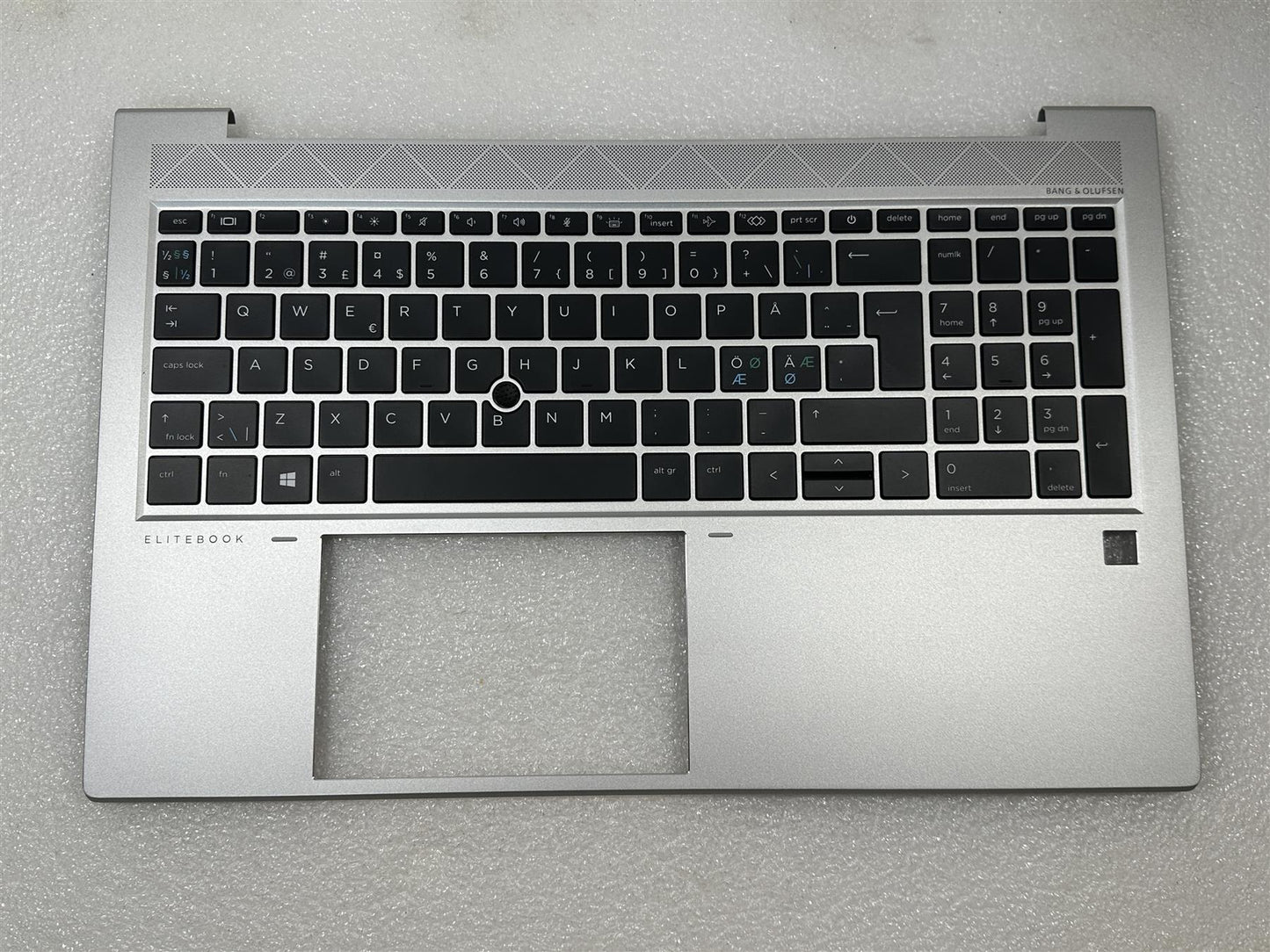 For HP EliteBook 855 G7 M21677-DH1 Danish Finnish Norwegian Palmrest Keyboard