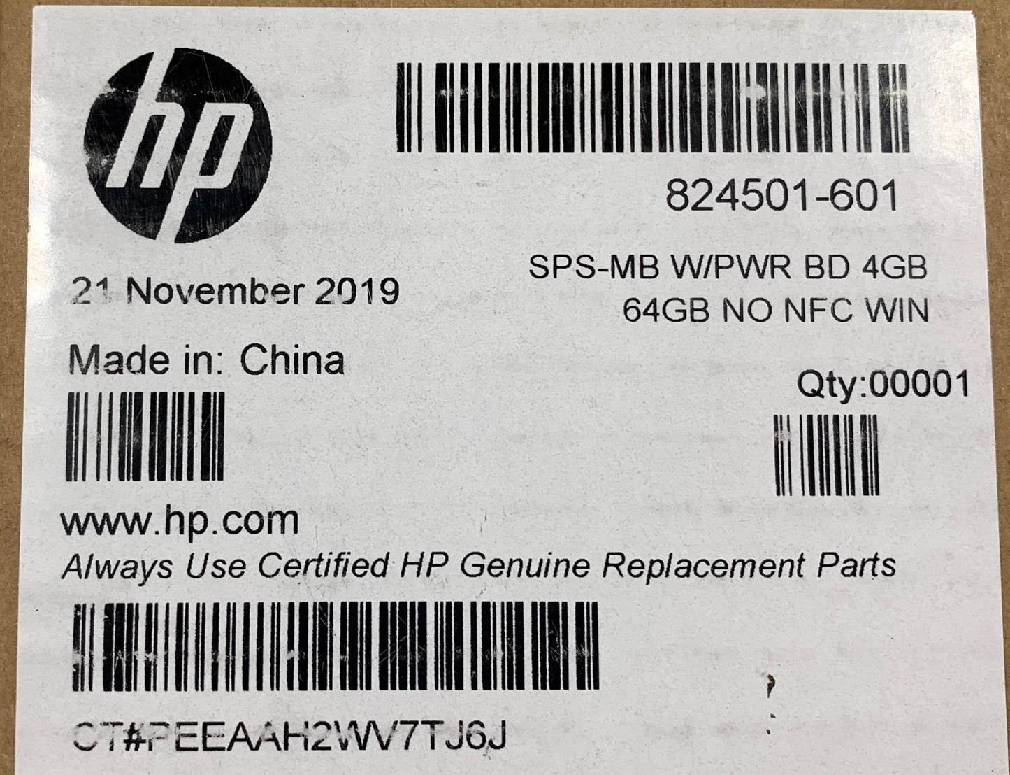 A111 HP ElitePad 1000 G2 824501-601 401 001 Intel Atom z3795 Motherboard 4 GB 64 eMMC