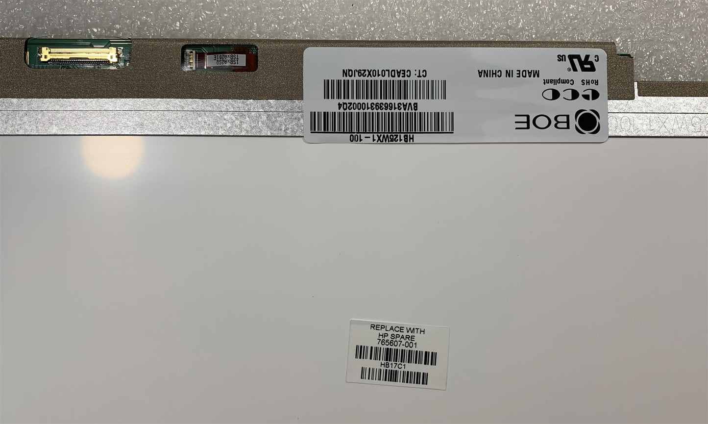 HP EliteBook 725 G2 765607-001 HB125WX1-200 781864 781864-001  HB125WX1-100 HB125WX1-200 12.5 inch HD Display Screen NEW