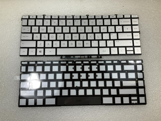 For HP Spectre x360 13-AW L77417-031 L72387-031 Keyboard KB BL English UK Silver