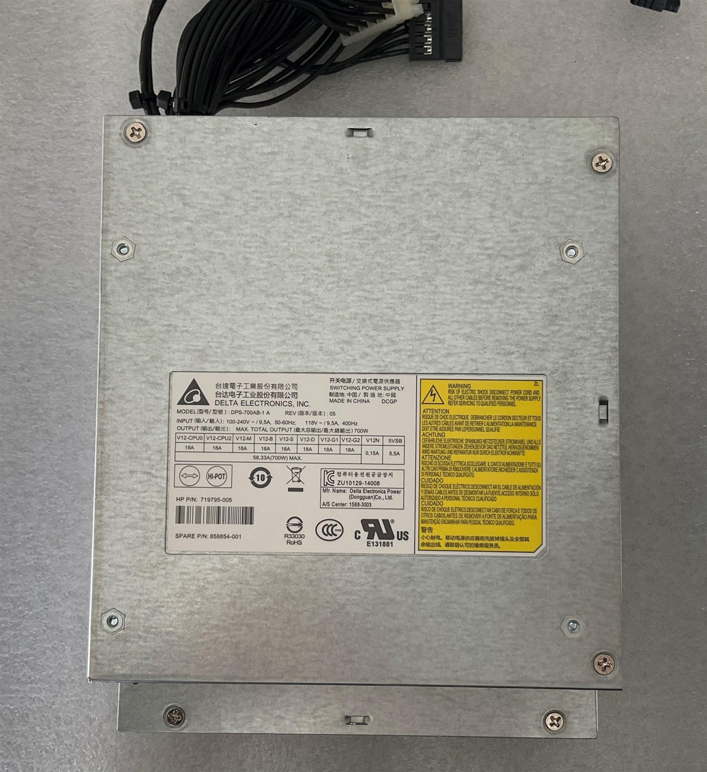 for HP Z440 858854-001 719795-005 Delta PSU Power Supply 700W DPS-700AB-1 A NEW