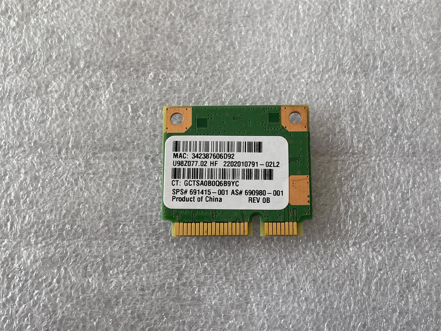 For HP 690980-001 Ralink RT5390 802.11 b/g/n WiFi WLAN Wireless Card Genuine NEW