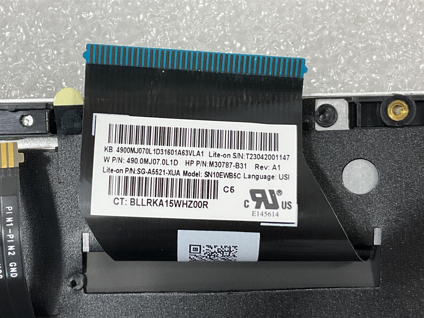 HP ENVY 15-ES 15M-ES M50059-B31 M45474-B31 US International Keyboard Palmrest